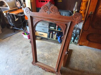 Prodám krásné starožitné zrcadlo. - 6