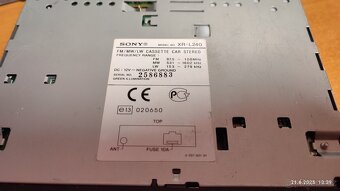 🎶 Autorádio Sony XR-L240 – plně funkčnà ✅ - 6