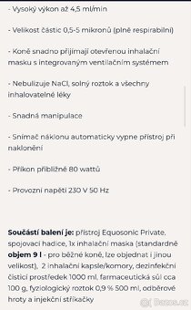 Inhalátor pro koně Equosonic Private Starter pack - 6