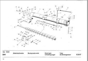 Kombajn E 517 katalog náhradních dílů - 6