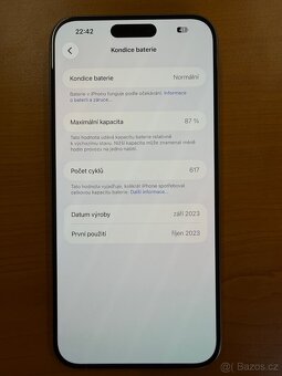 iPhone 15 Pro Max, 512 GB, stav 10/10 - 6
