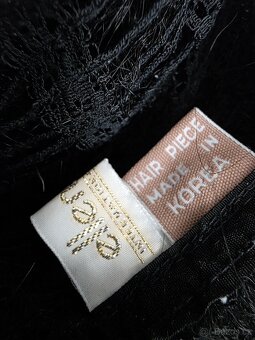 Černá značková paruka - 6