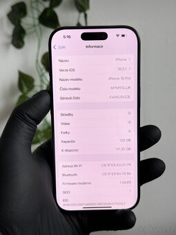 iPhone 16 Pro 128GB eSIM černý - 6