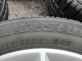 Prodám sadu Orig ALU kol Seat 185/60R15 letní - 6