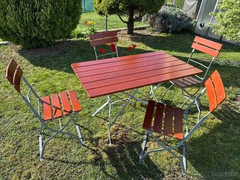 Pivní židle a stoly, PROFI kvalita 24ks židlí, 5ks stůl - 6