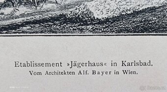 Originální litografické listy z „Der Architekt“ (1895 - 6