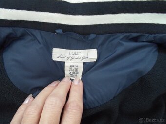 Modrá zateplená vesta vestička H&M - 146, 152, 158 - 6