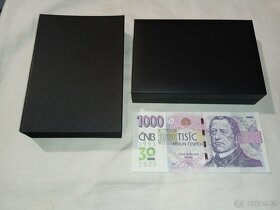 Bankovky 1000, 100 a 6 ks 20 korun - každá jiná - 30 výročí - 6