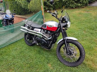 Triumph Scrambler 900 (2014) TOP, doplňky, po servisu, jen 2 - 6