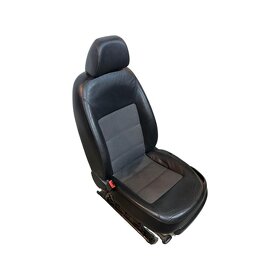 Sedačky černá kůže + šedá látka Škoda Octavia 2 FL - 6