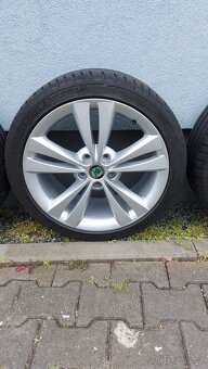 Alu kola 5x112 r18 Neptune originál Škoda Octavia rs II - 6