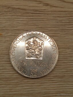 Stříbrná 500 Kčs 1983 Národní divadlo (3) - 6