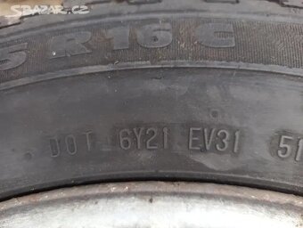zimní pneu 195/65/16C rozteč 5x112 disky 6Jx16H2 ET54 - 6