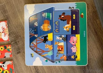 Djeco třívrstvá skládačka/puzzle - 6
