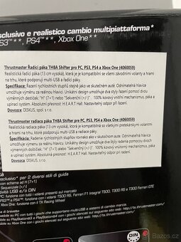 🎮 Prodám Thrustmaster TH8A Add-On Shifter – TOP stav - 6