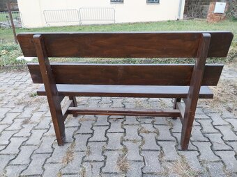 Dřevěná zahradní lavice - 6
