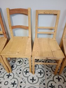 Staré, selské židle po renovaci - 6
