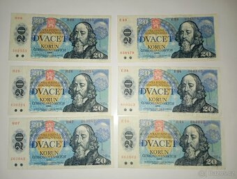 BANKOVKY 20 KČS 1988, OBĚ VYDANÉ SÉRIE - 6