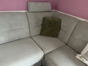 Rohová sedací souprava a stolek - 6