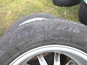 4x alu disk (5x112) zimní pneu pirelli 215/60 16 - 6