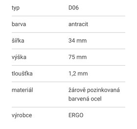Protisněhový hák ERGO D06 - barva měděná (hnědá) - 6