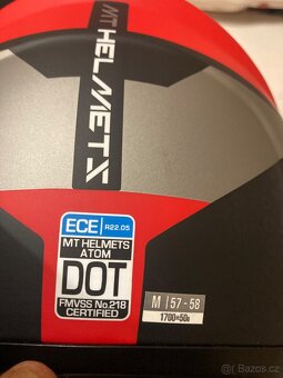 Helma MT ATOM SV ADVENTURE MATT RED vel. M - 6