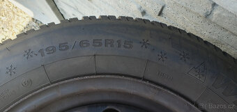 Plechové 15" disky org. VW 5x112mm., pneu 195/65/15" 91T - 6