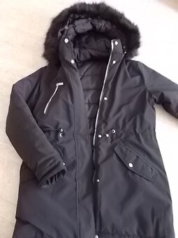 NÁDHERNÁ DÁMSKÁ OBOUSTRANNA BUNDA/PÁRKA VEL S/M NOVÁ - 6