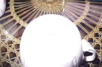 hrnečky , bucláčk, růžový porcelán - 6