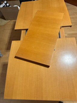 Prodám rozkládací jídelní stůl 90 x 160 cm - 6