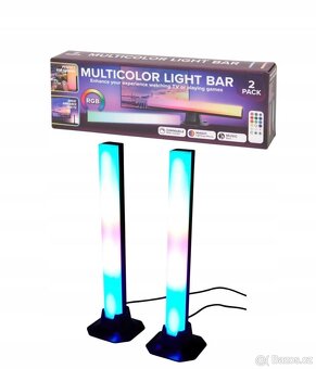 Světelné bary Eurodomest RGB, s ovladačem 2 ks - 6