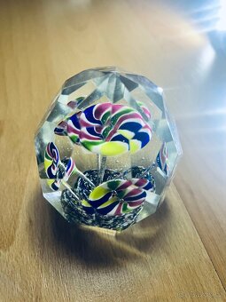 Starožitné skleněné těžítko - 6