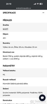 Lavinový batoh Scott guide AP 40 kit - 6