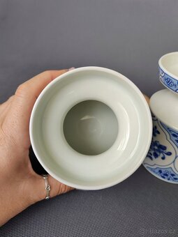Nádherný porcelánový vázy v modrobílé barvě Vintage Německo - 6