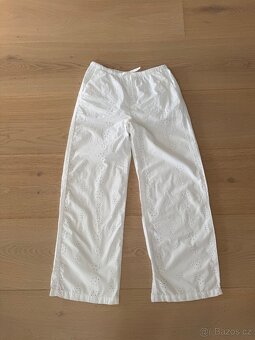 Plátěné kalhoty H&M s madeirou vel. 152 TOP stav - 6