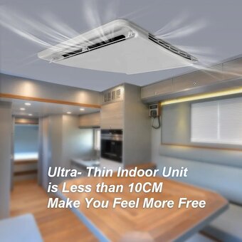 4 Kw Strešní klimatizace Puremind 220 V 12000 BTU + Topení - 6