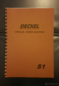 Návody strojů DECKEL - 6