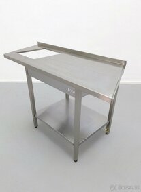 Nerezový stůl s otvorem 155x70x90 cm - 6
