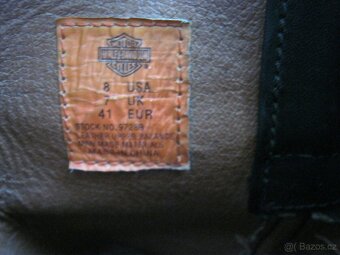 Moto kožené boty Harley Davidson vel. 41 (7), stélka 26,5cm - 6