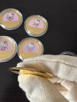 Prodám kovové mince s motivem Hello Kitty - 6
