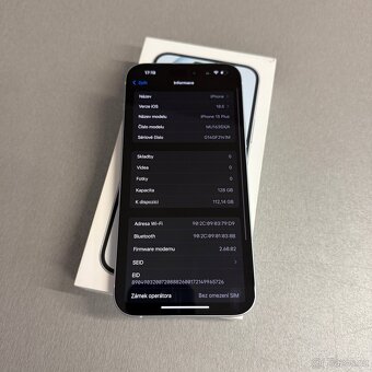 iPhone 15 Plus 128GB modrý, jako nový, 12 měsíců záruka - 6
