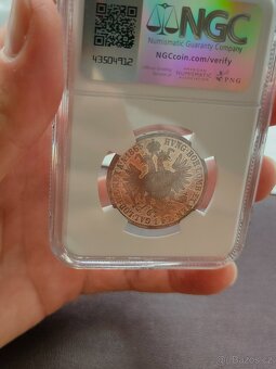 1 zlatník 1865 A Františka Josefa I., zrcadlový lesk - 6