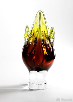 Váza hutní sklo Josef Hospodka - 6