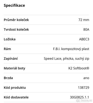 Dětské rostoucí kolečkové brusle K2 MARLEE PRO XT - 6