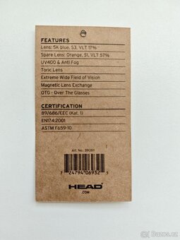 lyžařské brýle HEAD MAGNIFY 5K,magneticky zornik,zanovni - 6