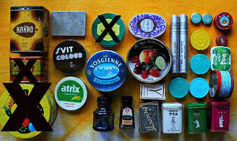 Zapalovače, známky, otvíráky, plech.krabičky, Slavia aj. - 6