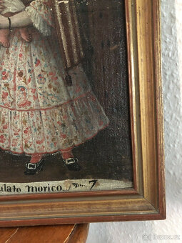 Olejomalba, malba, starý mistr, portrét, 18. století, vzácné - 6