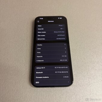 iPhone 16 Pro Max 512GB černý, pěkný stav, rok záruka - 6