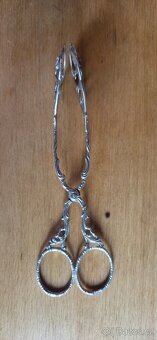 Nádherné stříbrné kleště na cukr - 6