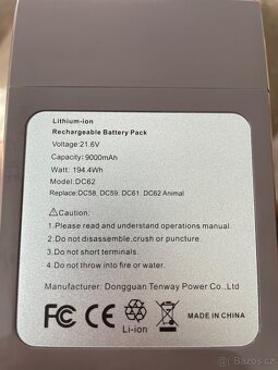 Náhradní baterie Dyson - 6